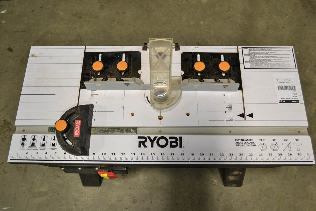 Ryobi router table, Template Guide set & Drill Master router - Sherwood  Auctions