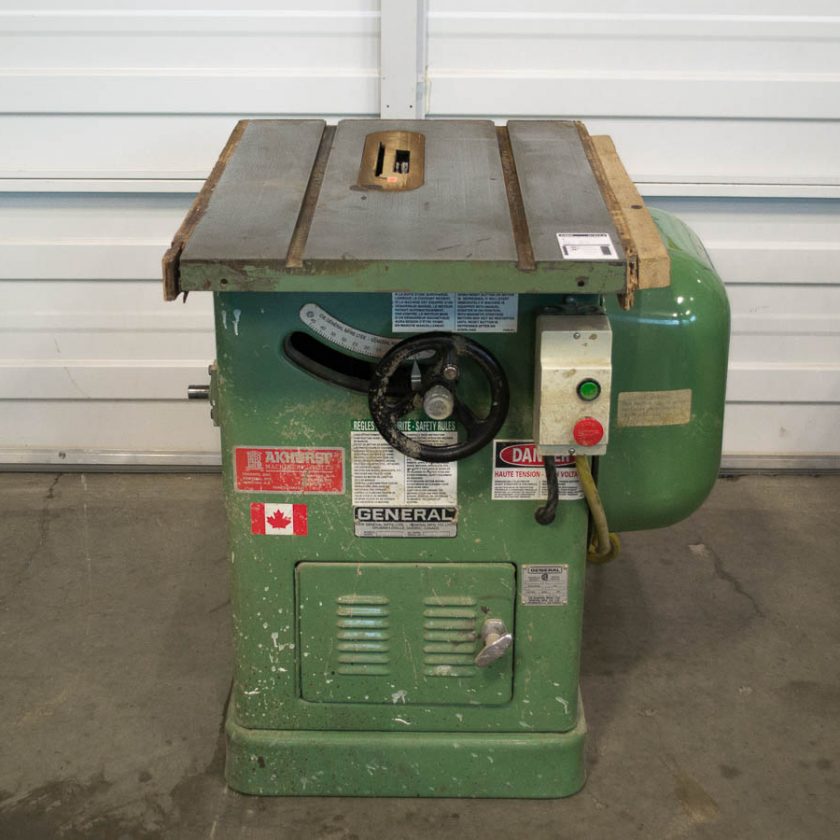 General 350 Table Saw – Coast Machinery Group