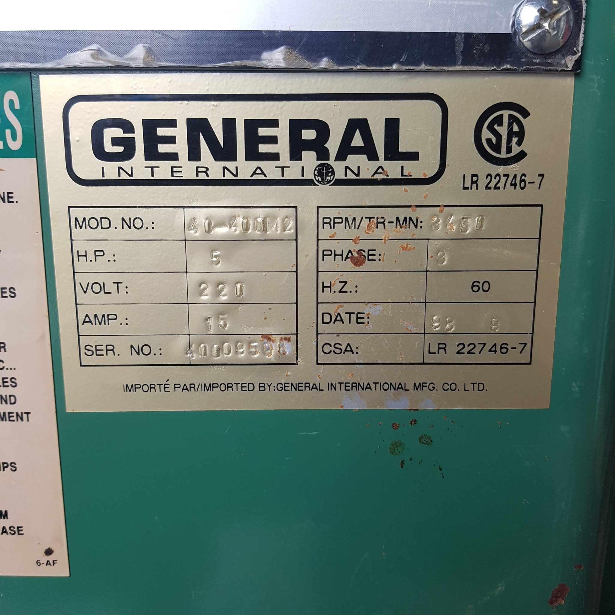 Used General International 40-400M2 Shaper – Coast Machinery Group