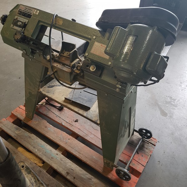 A Warco 1/2 Inch Metal Cutting Band Saw, And A Black Decker Bench ...