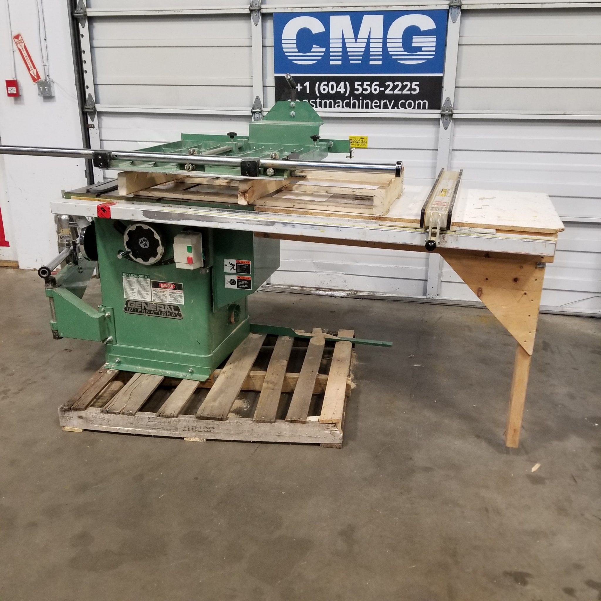 Used General Cabinet Saw With Sliding Table Coast Machinery Group