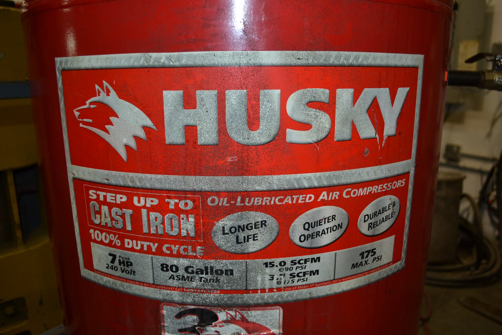 Husky 80 2024 gallon compressor