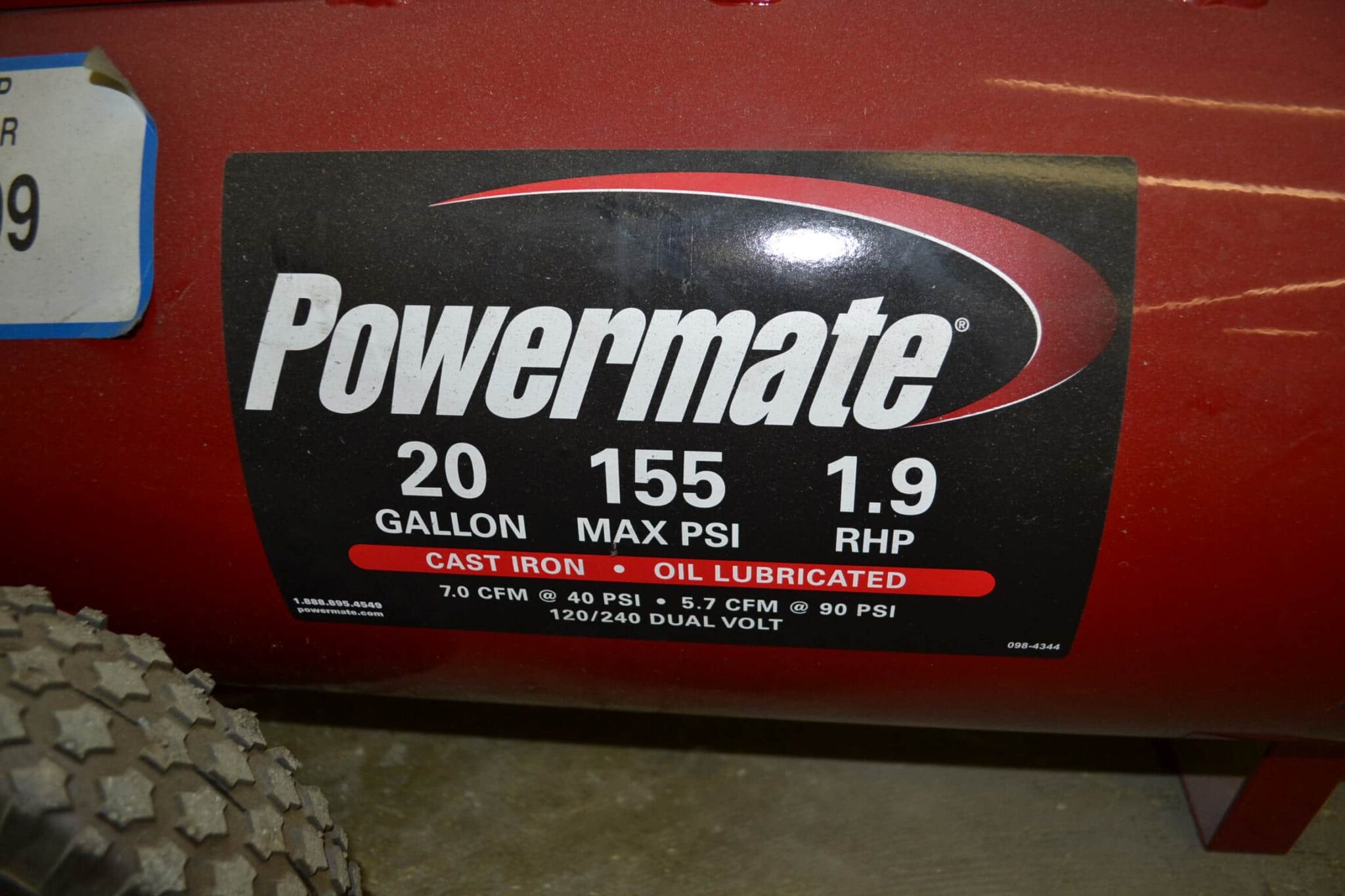 Used 20 Gallon Powermate Cast Iron Oil Lubricated Belt Drive Air Compressor  – Coast Machinery Group