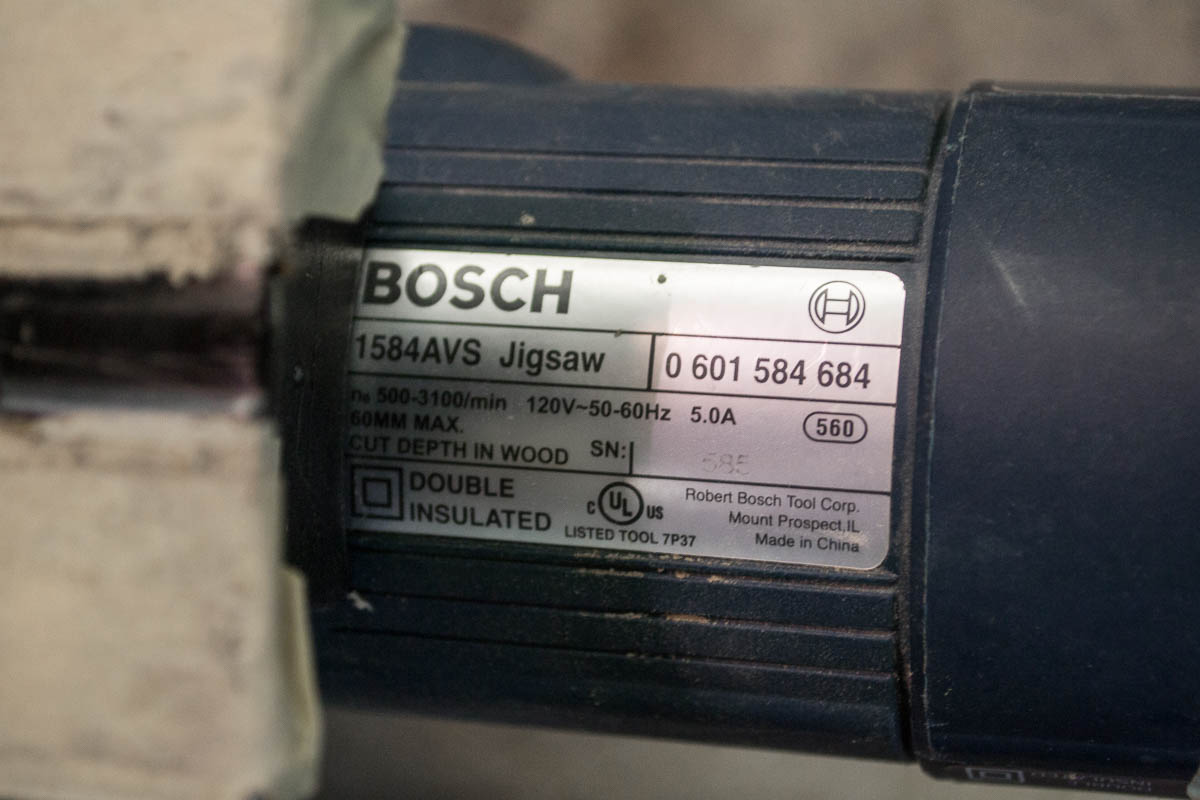 Used Bosch 1587AVS Jigsaw Coast Machinery Group