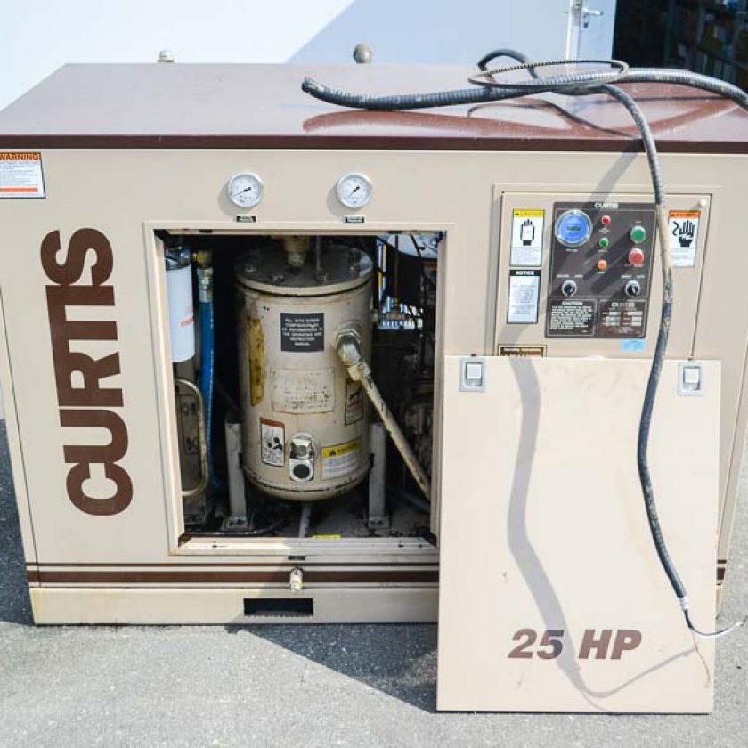 Used Curtis Air Compressor RS25 104CFM 25HP – Coast Machinery Group