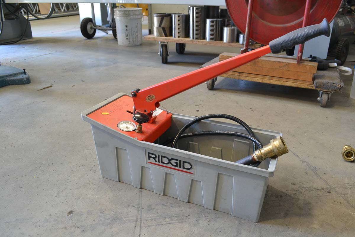 Used Rigid 1450 Pressure Test Pump – Coast Machinery Group