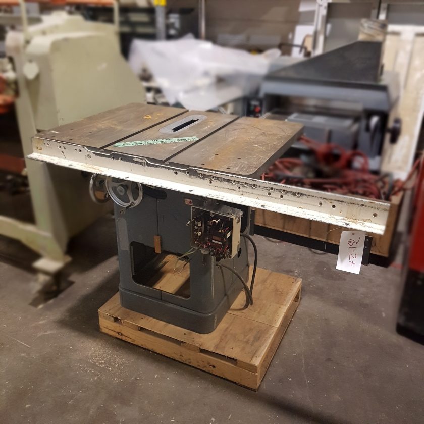 Used Single Phase Delta Table Saw – Coast Machinery Group